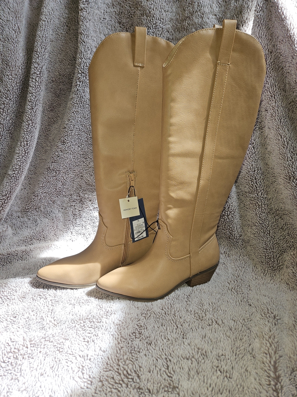 Universal Thread Sommer Western Boots Tan Knee High Pointed Toe 7.5 NWT Target